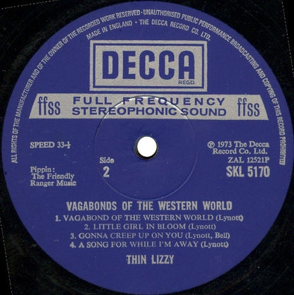 Thin Lizzy : Vagabonds Of The Western World (LP, Album)