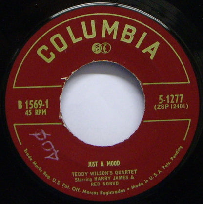Teddy Wilson Quartet Starring Harry James (2) & Red Norvo : Just A Mood (7", EP)
