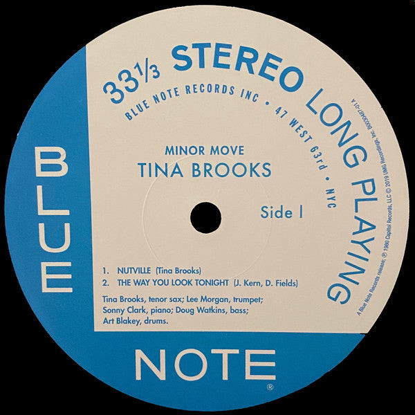 Tina Brooks : Minor Move (LP, Album, RE, 180)