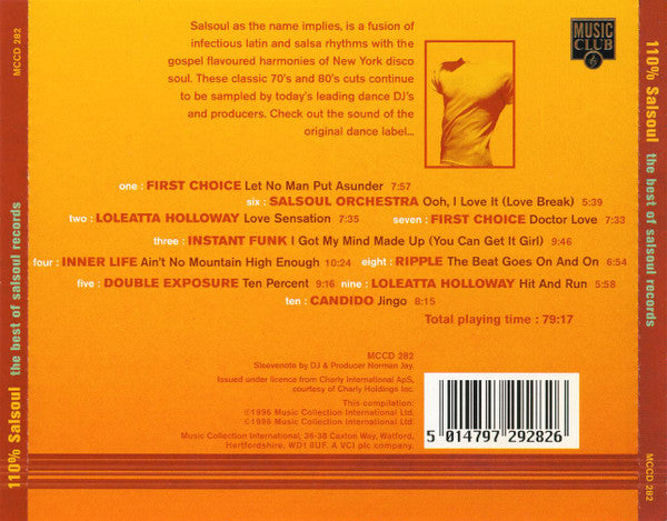 Various : 110% Salsoul (The Best Of Salsoul Records) (CD, Comp)