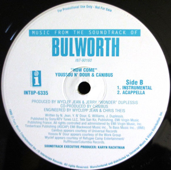Youssou N'Dour & Canibus : How Come (12", Promo)