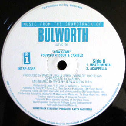 Youssou N'Dour & Canibus : How Come (12", Promo)