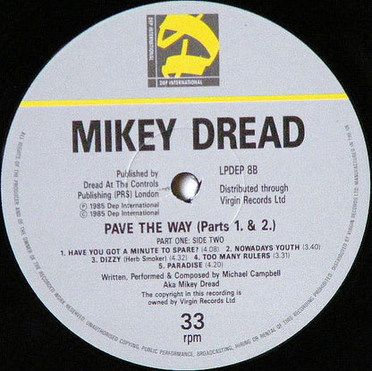 Mikey Dread : Pave The Way (Parts 1 & 2) (2xLP)