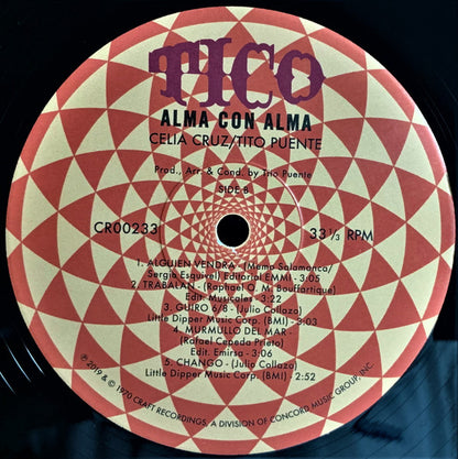 Celia Cruz, Tito Puente : Alma Con Alma (The Heart & Soul Of Celia Cruz & Tito Puente) (LP, Album, RE, RM, 180)