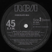 Chocolate Milk (2) : I'm Your Radio / Would It Be Alright? / Action Speaks Louder Than Words (12", Single)