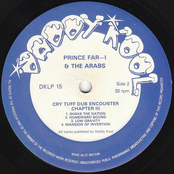 Prince Far I & The Arabs : Cry Tuff Dub Encounter Chapter III (LP, Album, RE)
