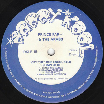 Prince Far I & The Arabs : Cry Tuff Dub Encounter Chapter III (LP, Album, RE)