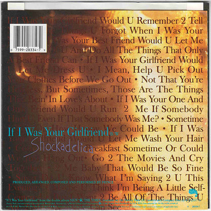 Prince : If I Was Your Girlfriend (7", Single, Promo, Spe)