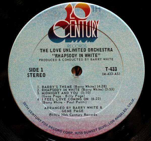 Love Unlimited Orchestra : Rhapsody In White (LP, Album)