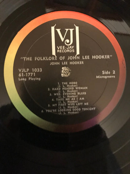 John Lee Hooker : The Folk Lore Of John Lee Hooker (LP, Album, Ste)