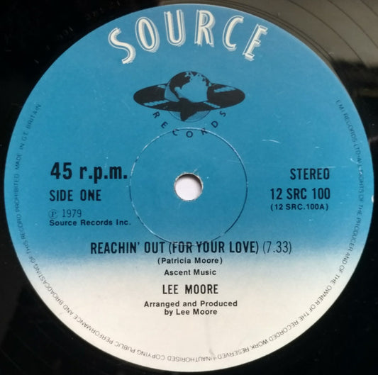Lee Moore : Reachin' Out (For Your Love) (12")