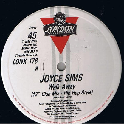 Joyce Sims : Walk Away Remix (12")