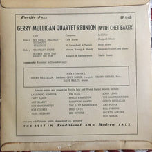 Gerry Mulligan Quartet : Reunion With Chet Baker (7", EP)