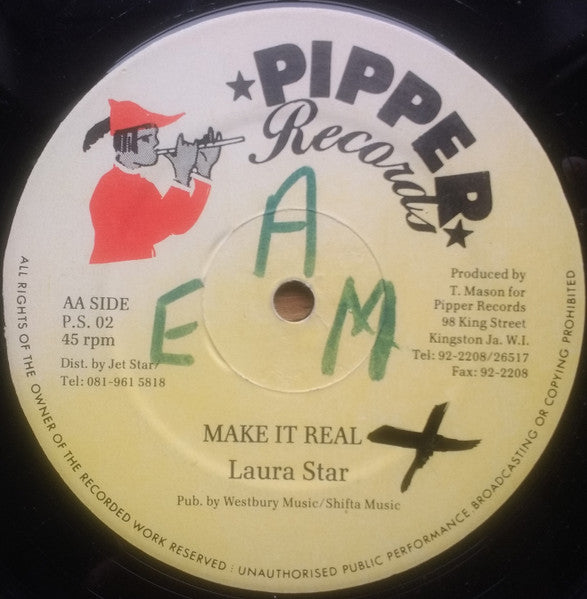 Reggie Stepper  / Laura Star : Kim-Bo-King / Make It Real (12")
