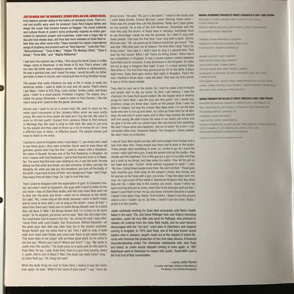 Justin Hinds & The Dominoes : Travel With Love (LP, Album, RE)