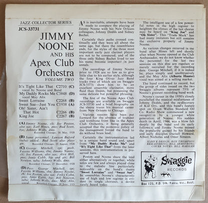 Jimmie Noone's Apex Club Orchestra : Jimmie Noone And HIs Apex Club Orchestra Volume Two (7", EP)