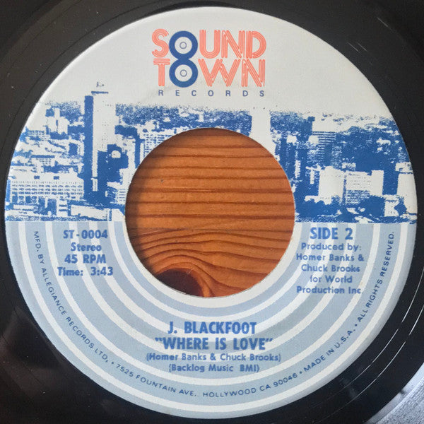 J. Blackfoot : Taxi (7", Single)