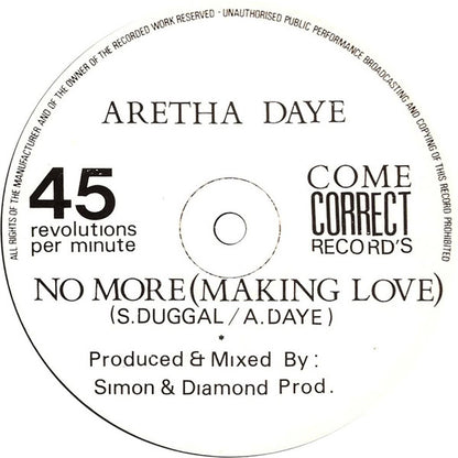Aretha Daye : No More (Making Love) (12", Single, Ltd)