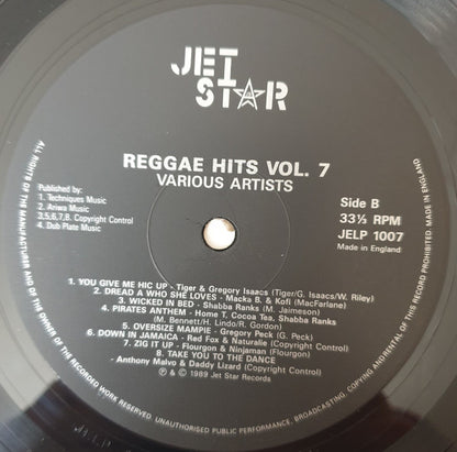 Various : Reggae Hits Vol. 7 (LP, Comp)