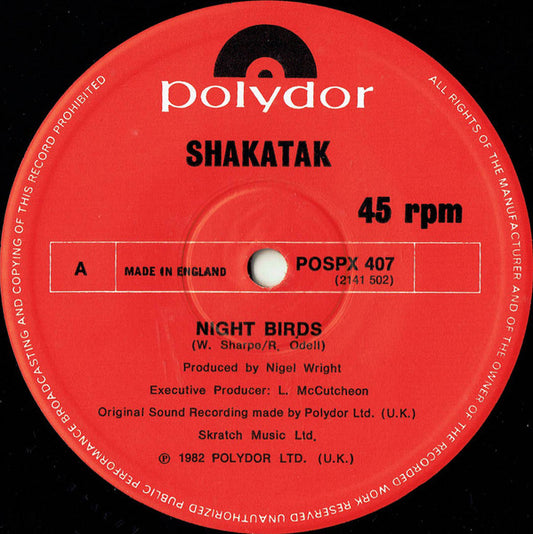 Shakatak : Night Birds (12", Single, Com)