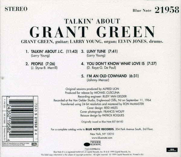 Grant Green : Talkin' About (CD, Album, RE)