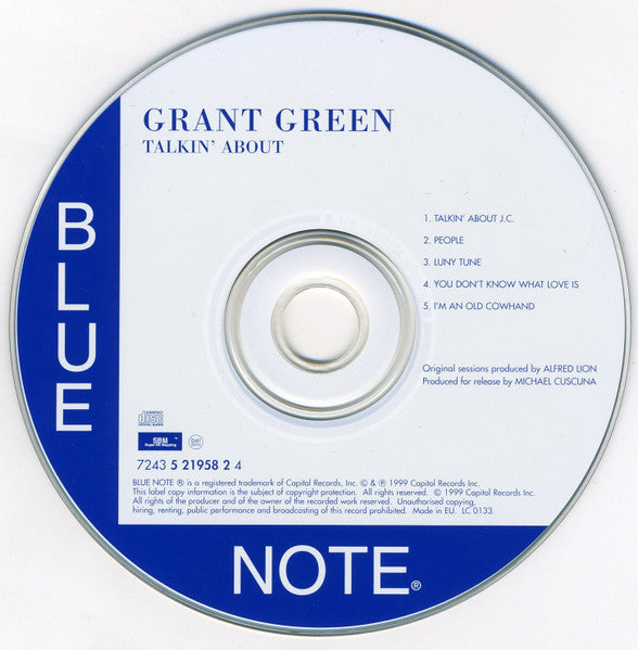 Grant Green : Talkin' About (CD, Album, RE)