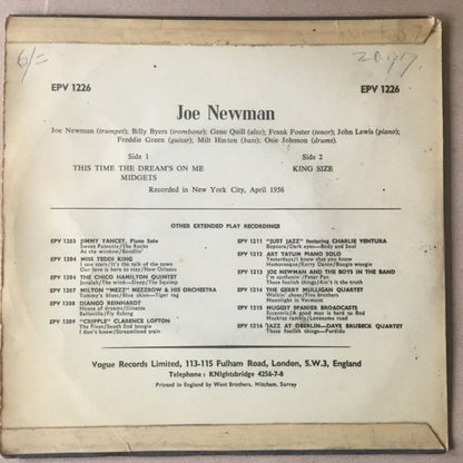 Joe Newman : I Feel Like A Newman (7", EP)