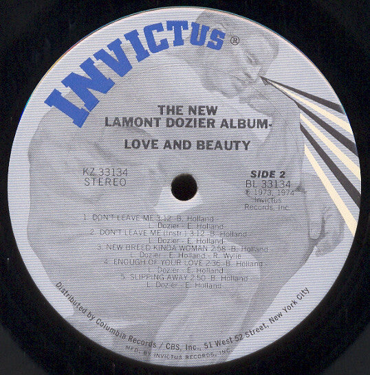 Lamont Dozier : The New Lamont Dozier Album - Love And Beauty (LP, Album)