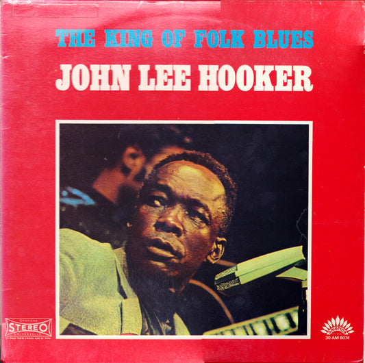 John Lee Hooker : The King Of Folk Blues (LP, RE)