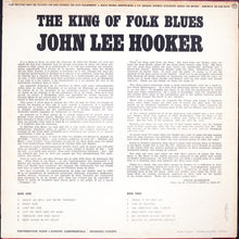 John Lee Hooker : The King Of Folk Blues (LP, RE)