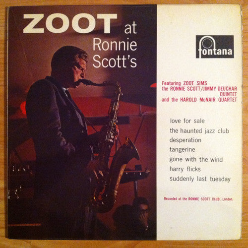 Zoot Sims : Zoot At Ronnie Scott's (LP, Album, Mono)