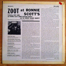 Zoot Sims : Zoot At Ronnie Scott's (LP, Album, Mono)