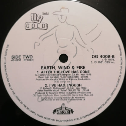 Earth, Wind & Fire : Star / Saturday Nite / After The Love Has Gone / I've Had Enough (12", RE, Bla)