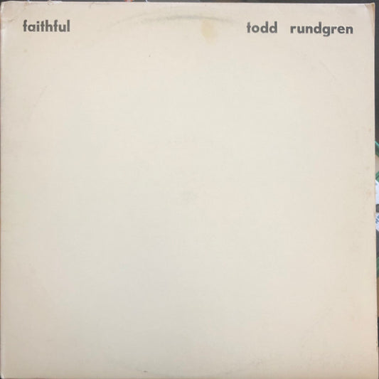 Todd Rundgren : Faithful (LP, Album, Tex)