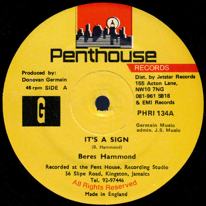 Beres Hammond : It's A Sign (12")