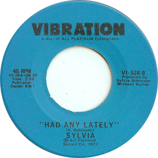 Sylvia Robinson : Didn't I (7", Single)