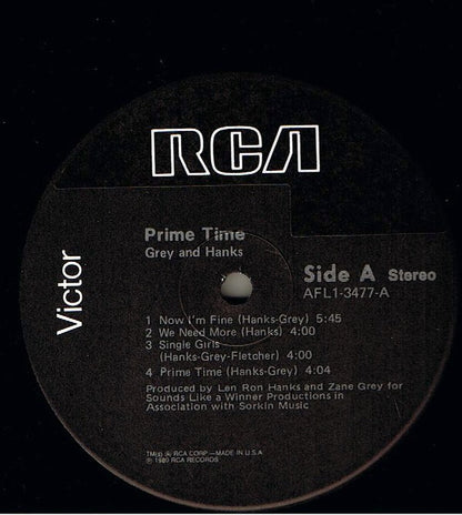 Grey And Hanks : Prime Time (LP, Album)