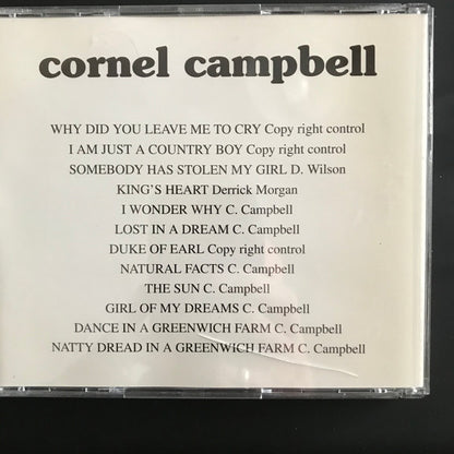 Cornell Campbell : Natty Dread In A Greenwich Farm (CD, Album)