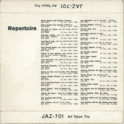 Art Tatum Trio : Flying Home (7", EP, RE, Oli)