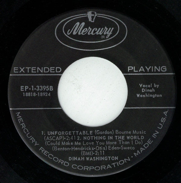 Dinah Washington : What A Difference A Day Makes (7", EP)