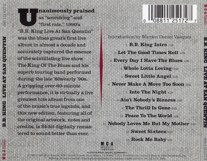 B.B. King : Live At San Quentin (CD, Album, RE, RM, Tec)