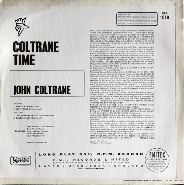 John Coltrane : Coltrane Time (LP, Album, RE)