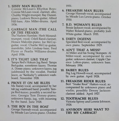 Various : Sissy Man Blues (25 Authentic Straight & Gay Blues & Jazz Vocals) (CD, Comp)