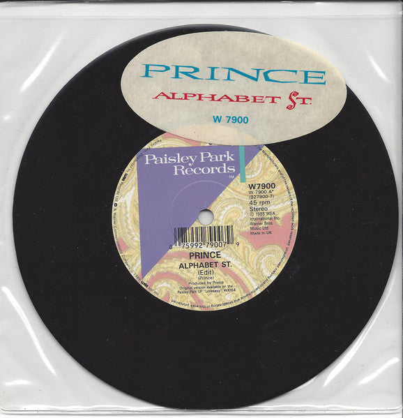 Prince : Alphabet St. (7", Single, Orl)