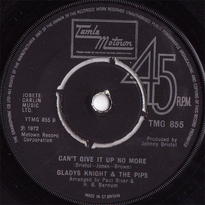 Gladys Knight And The Pips : Neither One Of Us (Wants To Be The First To Say Goodbye) (7")