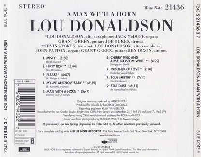 Lou Donaldson : A Man With A Horn (CD, Album, Ltd)