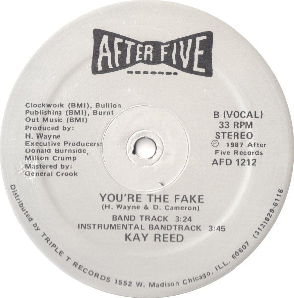 Kay Reed : You're The Fake (12")