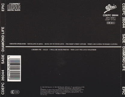 Sade : Diamond Life (CD, Album, RE)