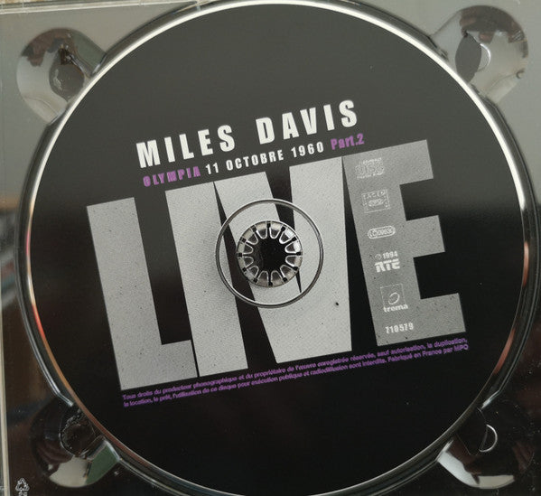 Miles Davis : Olympia 11 Octobre 1960 Part. 2 (CD, Album, RE, Dig)