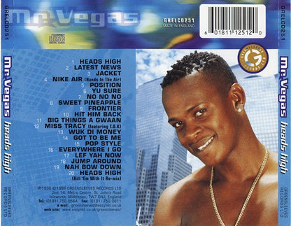 Mr. Vegas : Heads High (CD, Album)